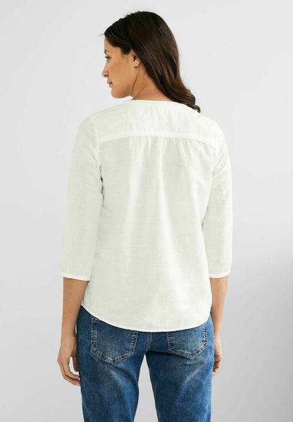 STREET ONE MIT 3/4 ÄRMEL - Bluse - Weiß