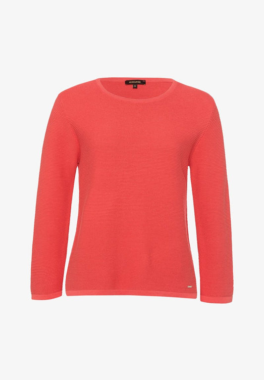 MORE&MORE Strickpullover - Koralle