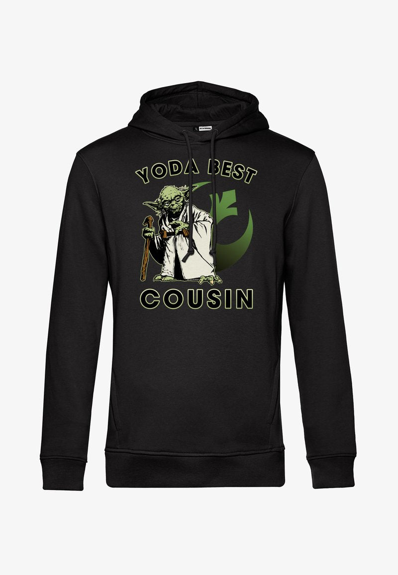 Henry Tiger STAR WARS: CLASSIC YODA BEST COUSIN - Kapuzenpullover - Black