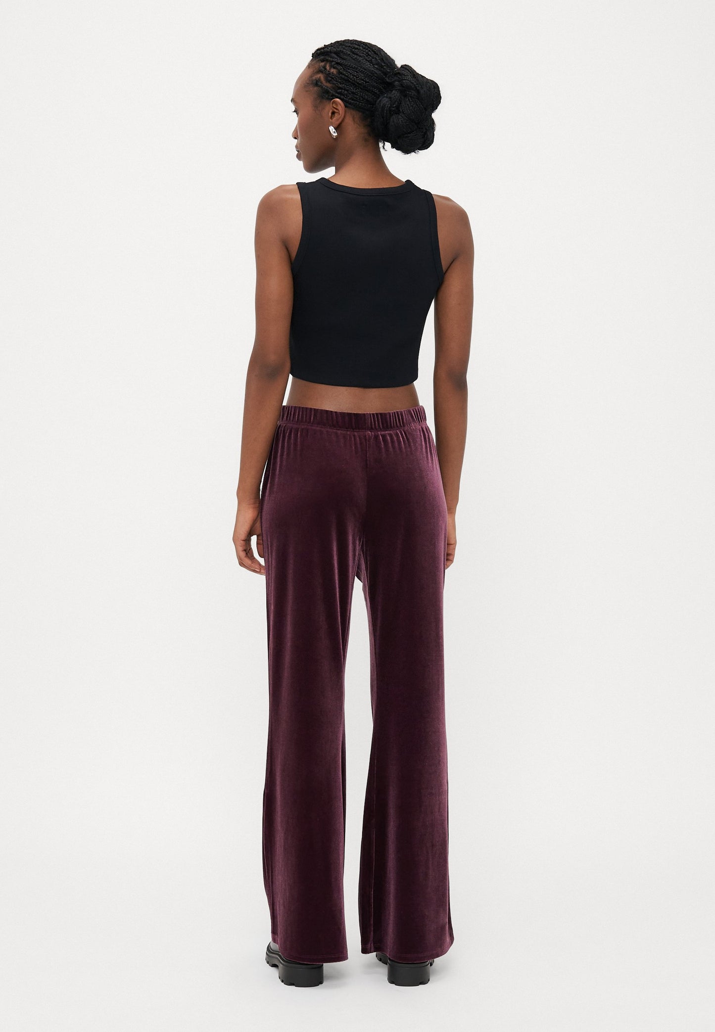 ONLY Petite ONLSMOOTH FLARED - Trousers - Winetasting