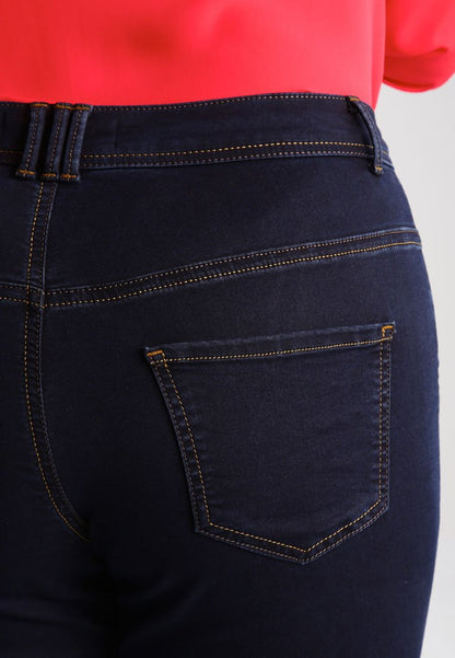 Zizzi EXTRA SLIM NILLE JEANS MIT HOHER TAILLE - Jeans Slim Fit - Blue Denim