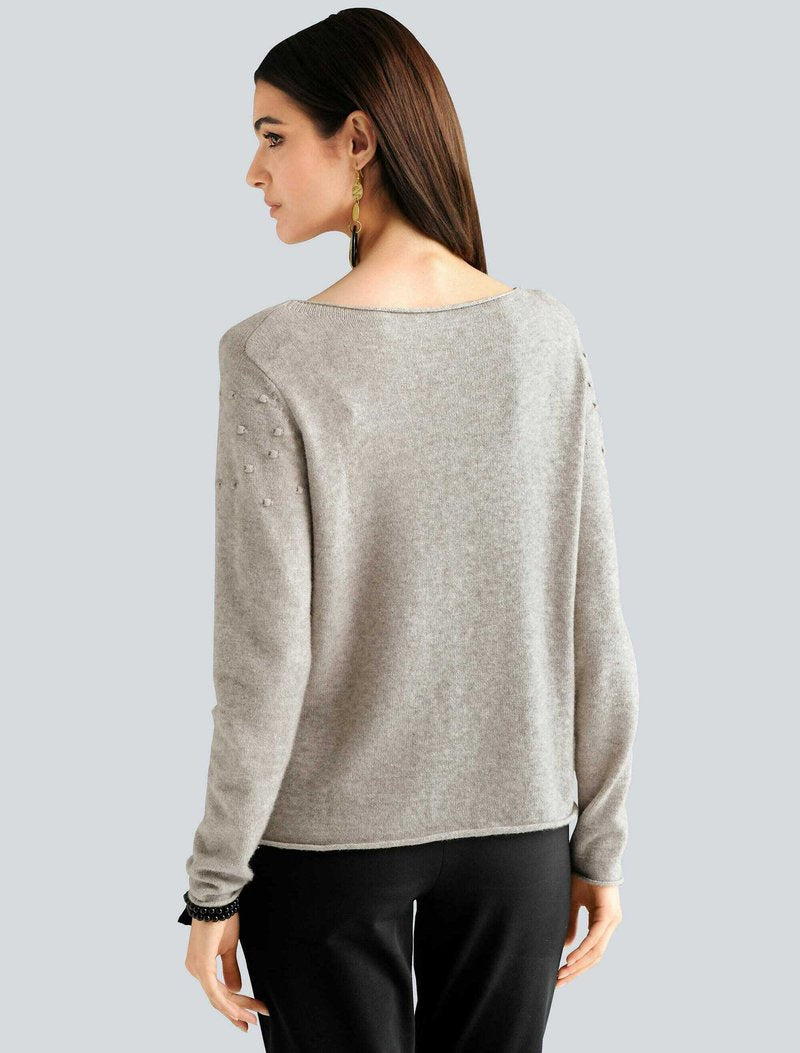  Strickpullover - Taupe