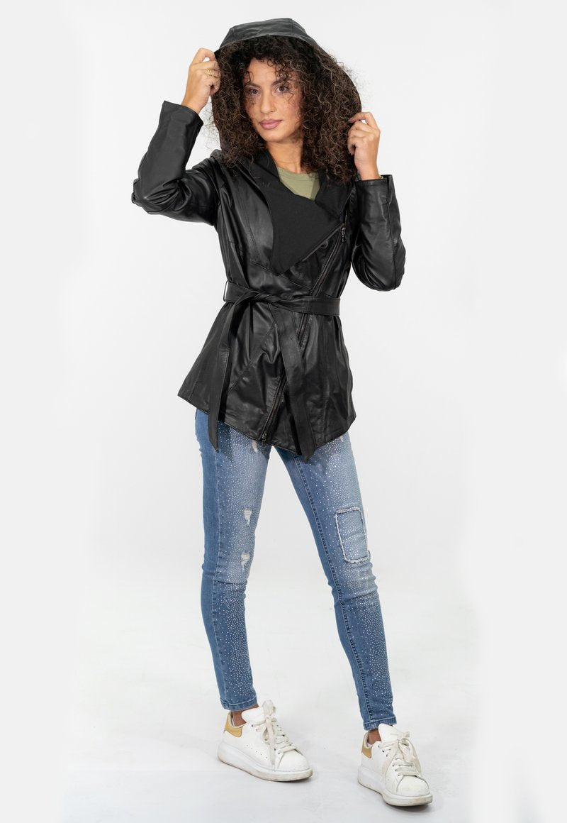  COLIMA - Lederjacke - Black