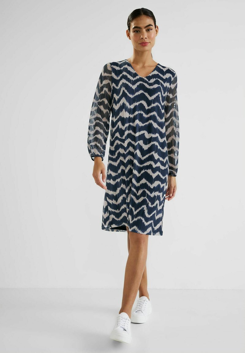 STREET ONE MIT PRINT - Freizeitkleid - Blau