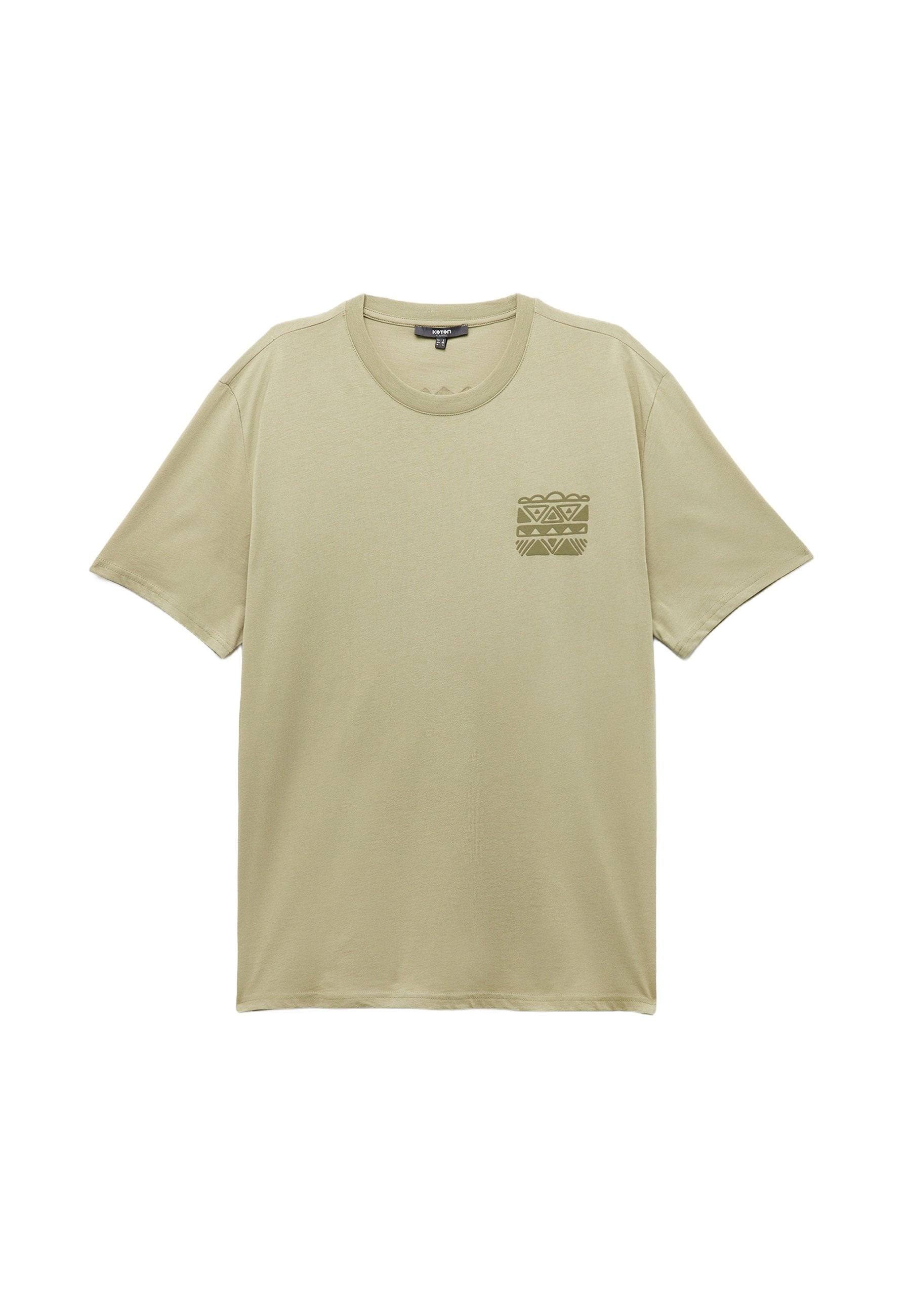Koton BACK PRINTED - Print T-shirt - Green