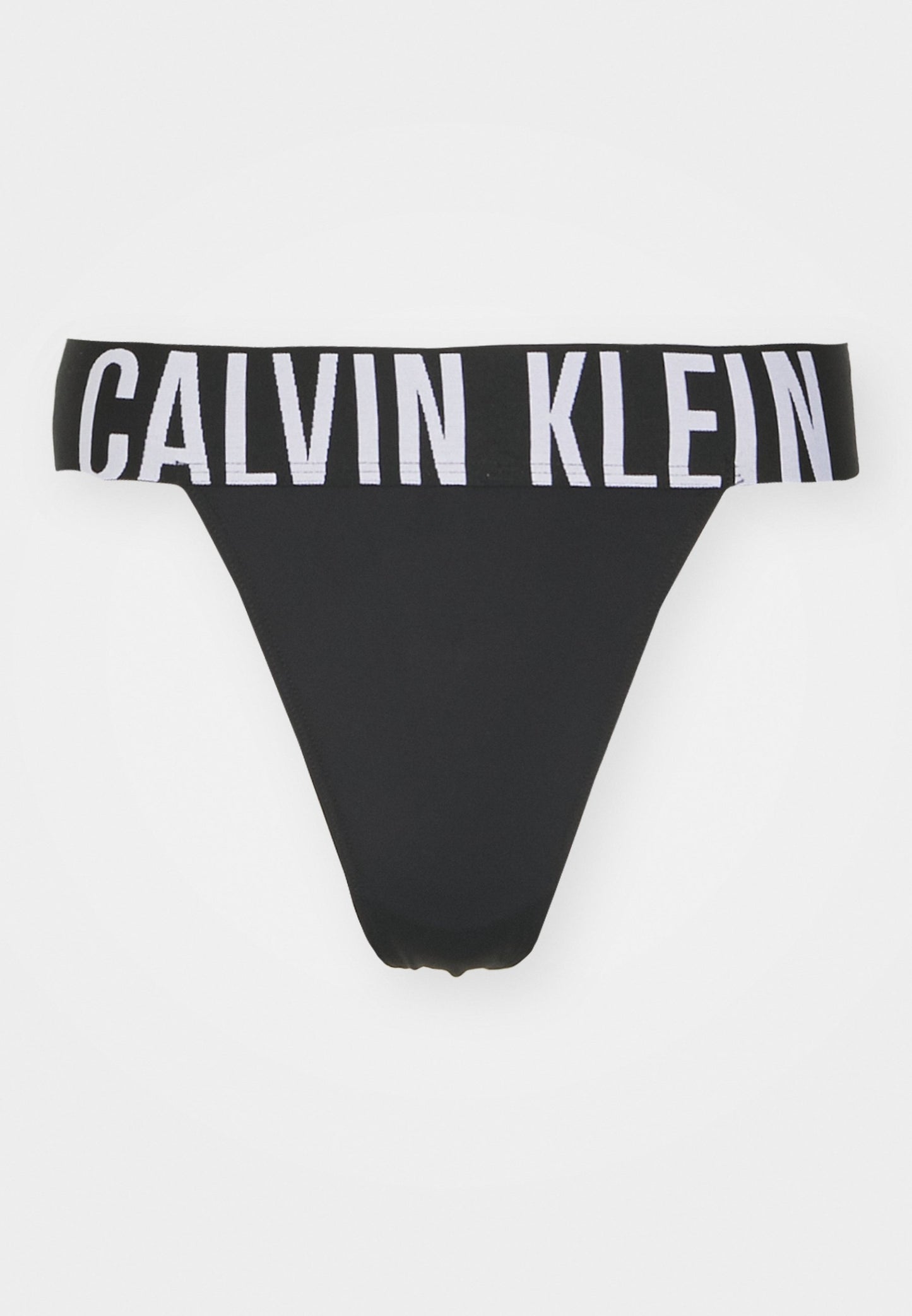 CALVIN KLEIN UNDERWEAR HIGH LEG THONG INTENSE POWER - Thong - Black