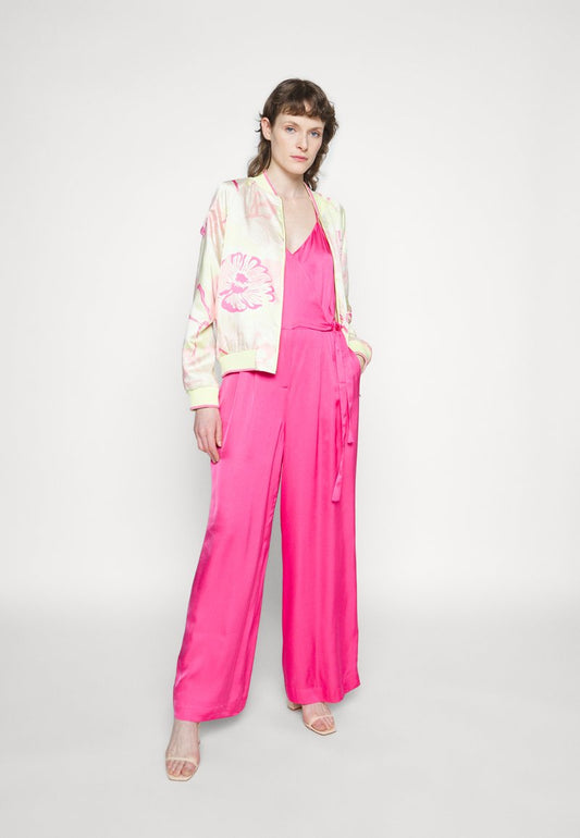 Scotch & Soda SHINY VNECK ALL IN ONE - Jumpsuit - Pink Punch