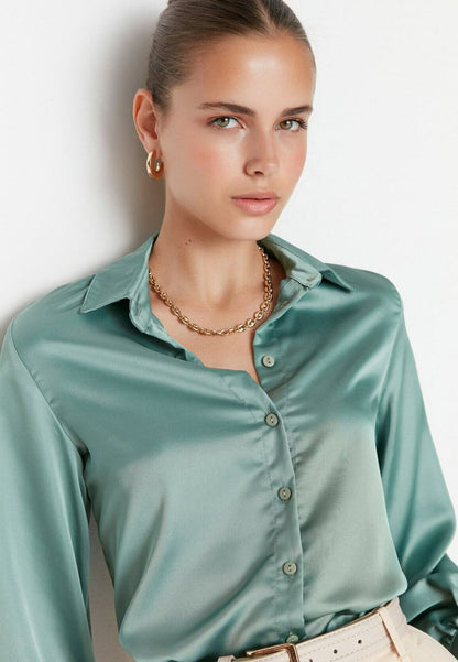 Trendyol Hemdbluse - Green
