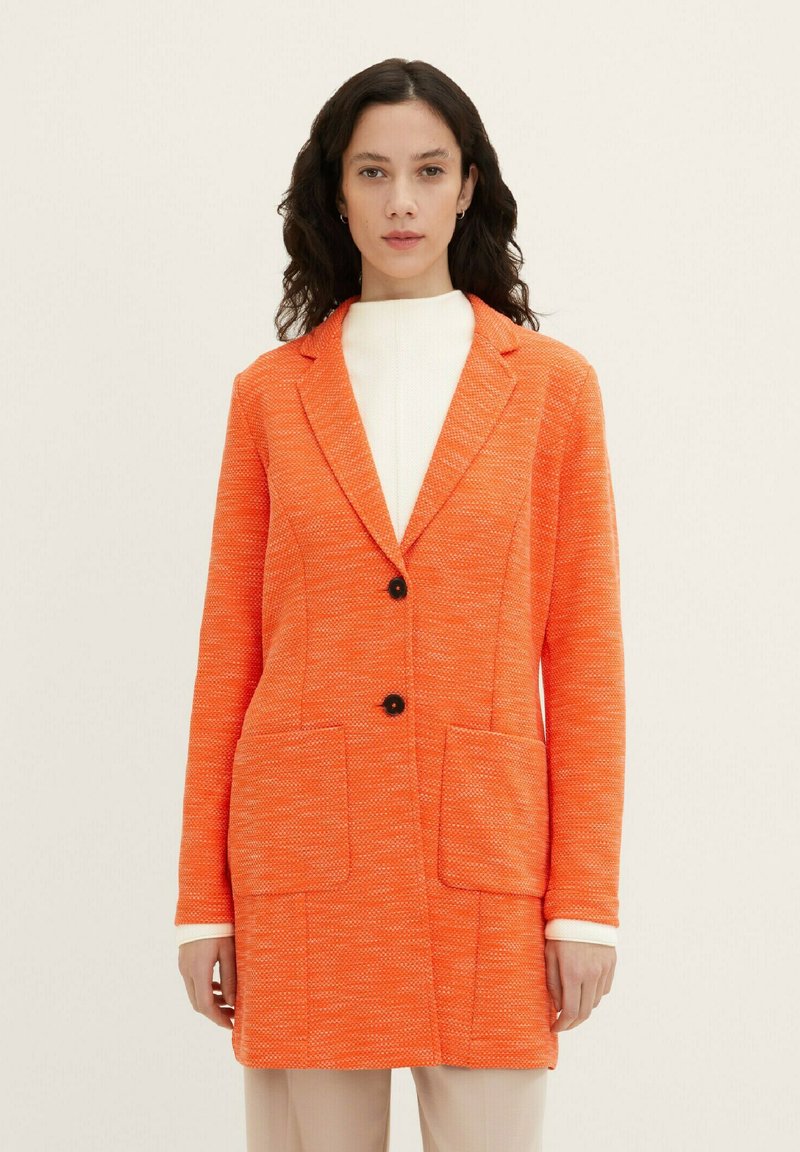 Tom Tailor ÜBERGANGS - Kurzmantel - Fever Red Melange