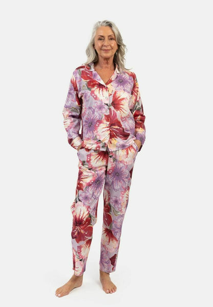  SET MAEVE FLORAL PRINT L SLV PJ - Nachtwäsche Set - Lilac Floral