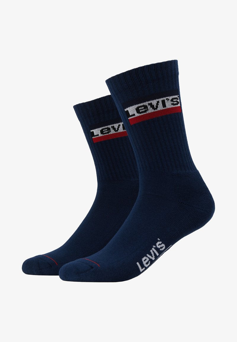  REGULAR CUT LOGO 2 PACK - Socken - Mid Grey/black