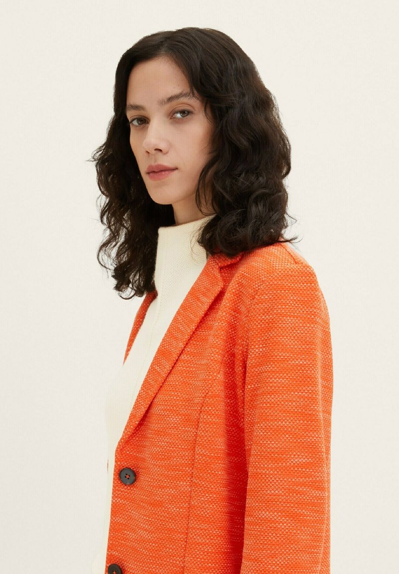 Tom Tailor ÜBERGANGS - Kurzmantel - Fever Red Melange