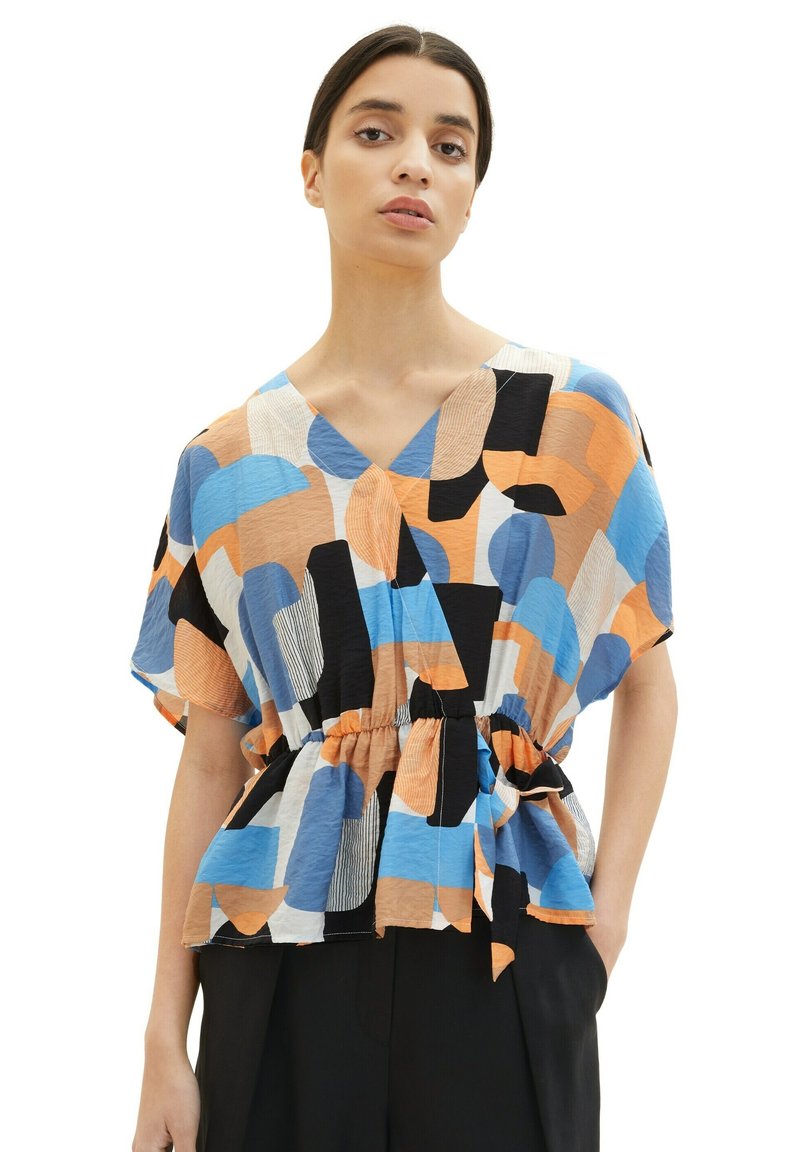 Tom Tailor GEMUSTERTE - Bluse - Abstract Retro Shapes Design