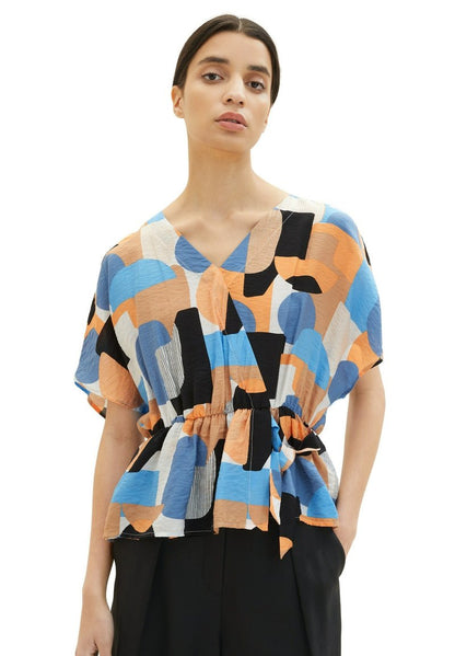 Tom Tailor GEMUSTERTE - Bluse - Abstract Retro Shapes Design