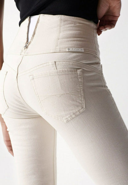  DIVA SLIMMING FLARE - Jeans Bootcut - Perle_010