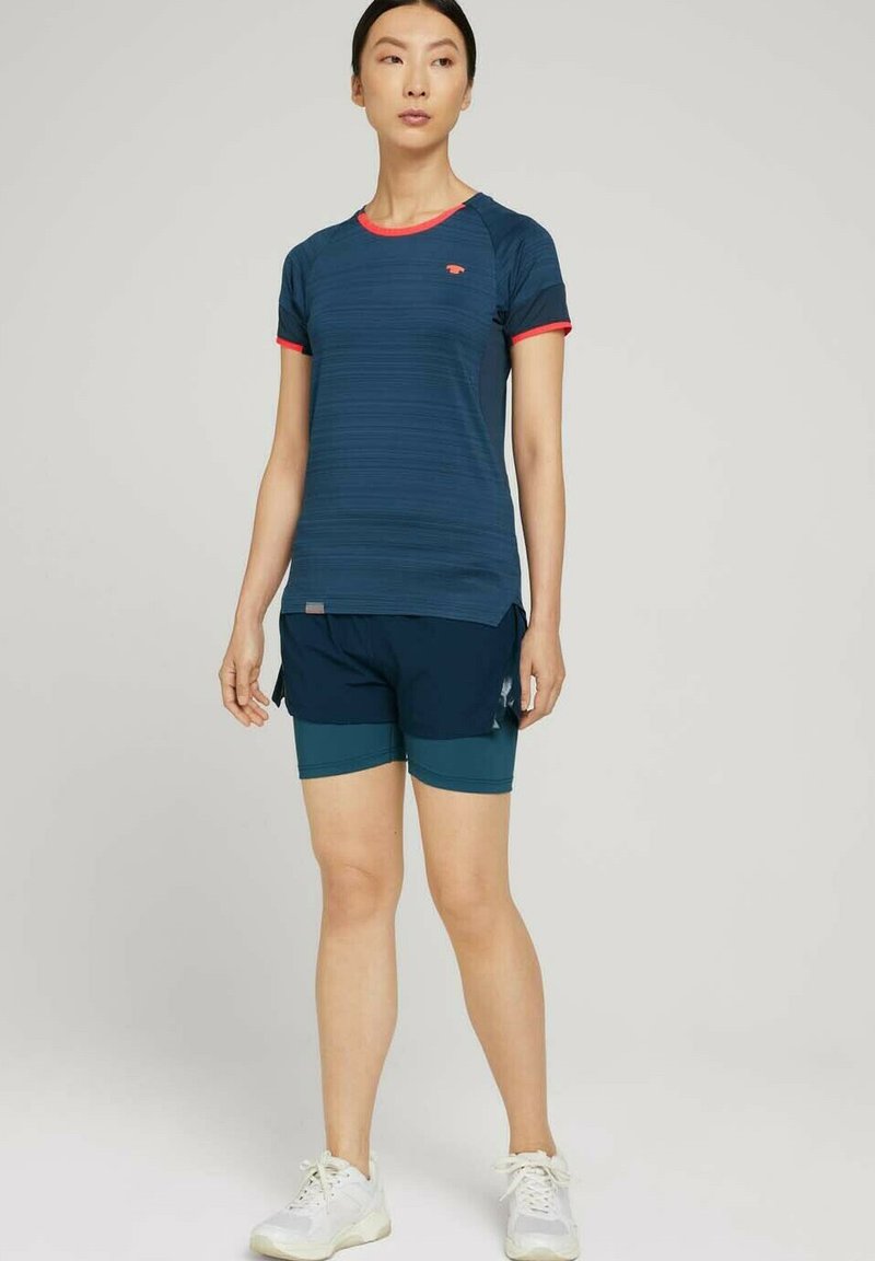 Tom Tailor 2 IN 1 - Kurze Sporthose - Dk Blue