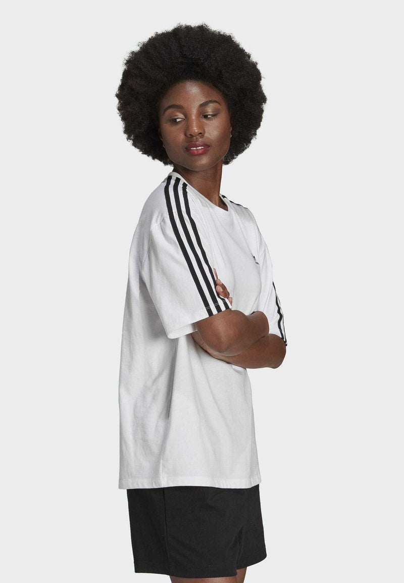 Adidas Originals OVERSIZED ADICOLOR RELAXED - T-Shirt Print - White