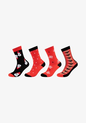 S.Oliver 4ER PACK X-MAS - Socken - Black