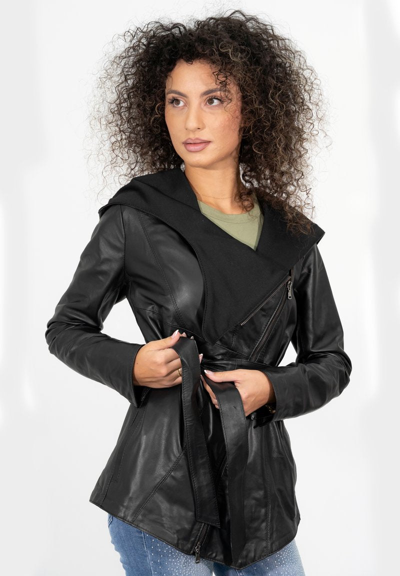  COLIMA - Lederjacke - Black