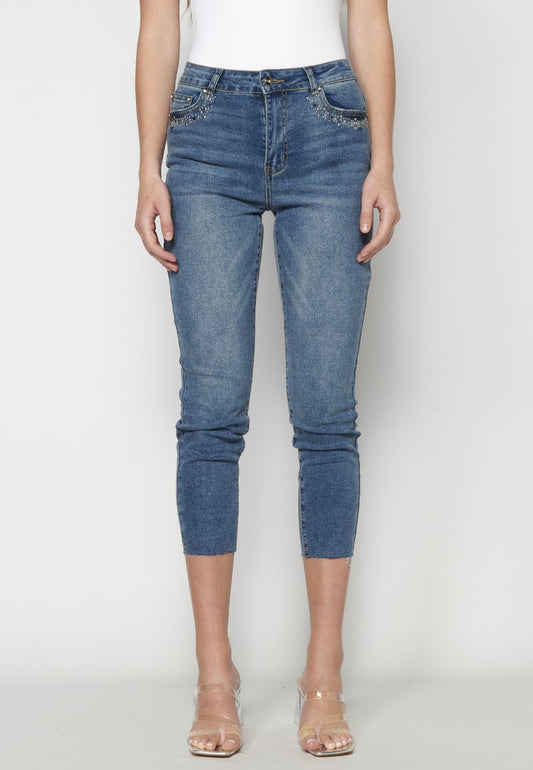 Koroshi Jeans Skinny Fit - Azul Osc Dark Blue