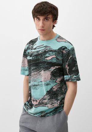 Marks & Spencer AUTOGRAPH FLORAL - Nachtwäsche Shirt - Navy Mix