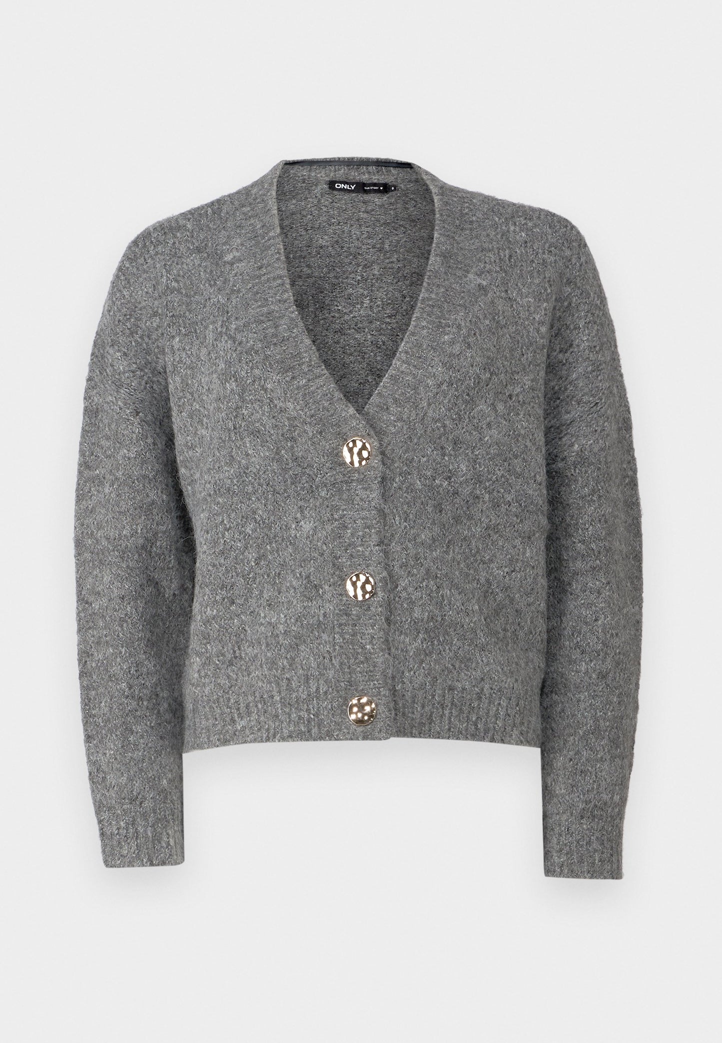 ONLY Petite ONLZOEY CARDIGAN - Cardigan - Dark Grey Melange
