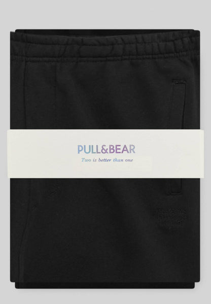 PULL & BEAR SET AND BERMUDA - Shorts - Black