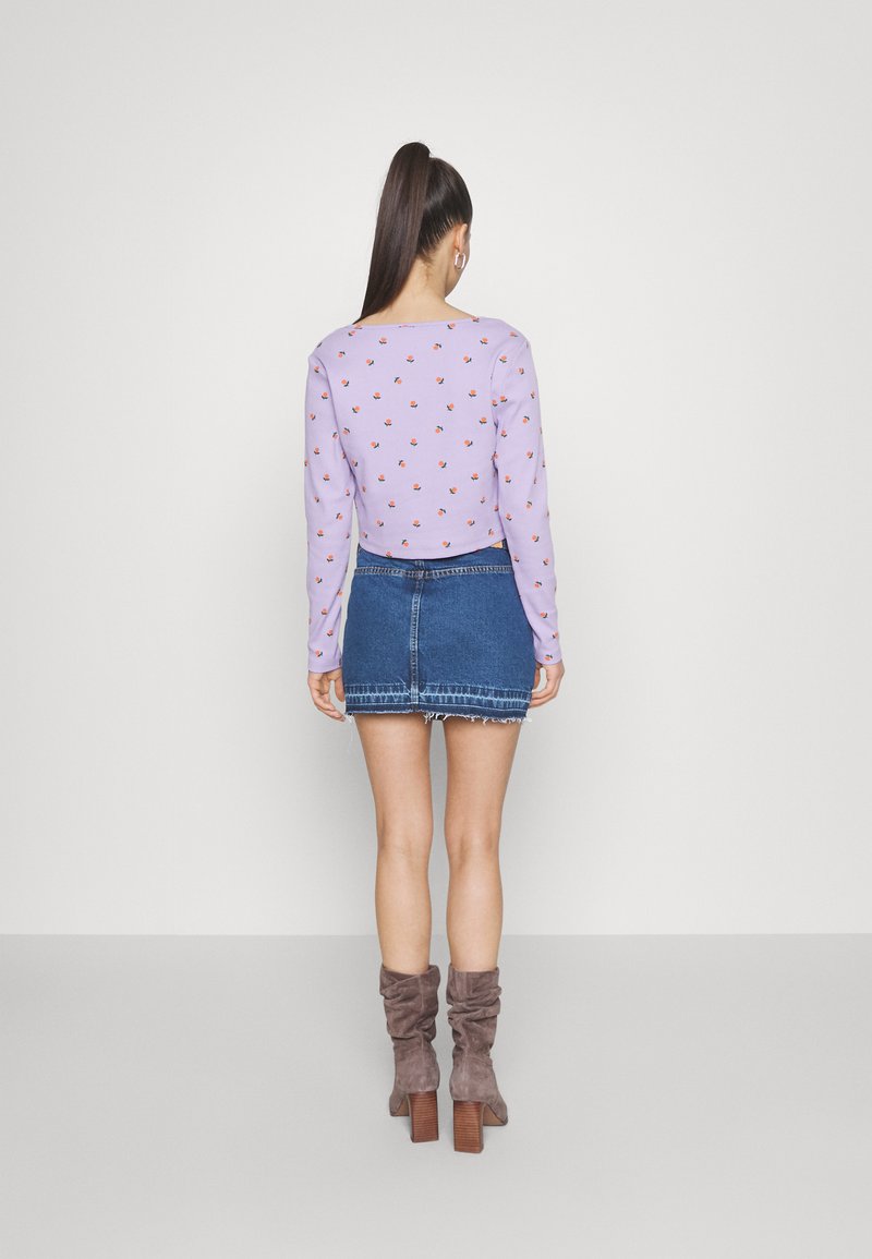 Noisy May Petite NMCARY MINI SKIRT - Jeansrock - Blue Denim