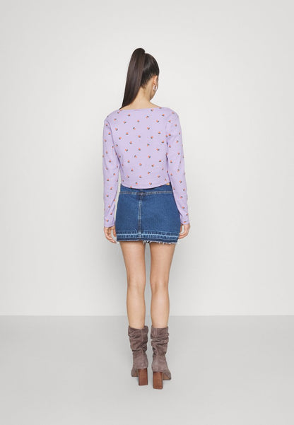 Noisy May Petite NMCARY MINI SKIRT - Jeansrock - Blue Denim