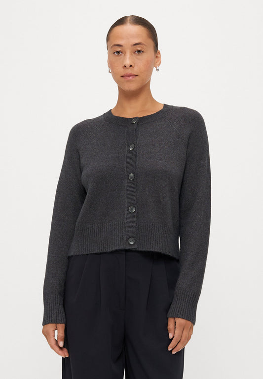 ONLY Petite ONLKATIA CARDIGAN - Cardigan - Dark Grey Melange