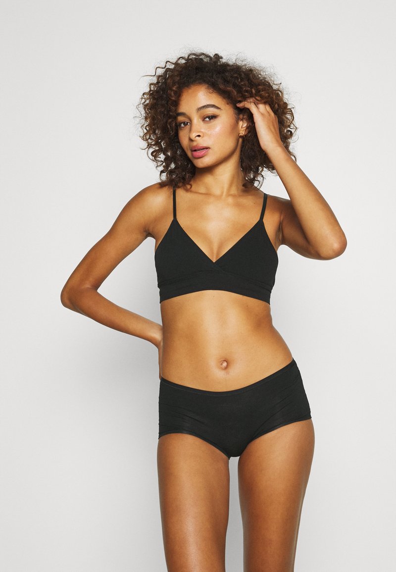 Schiesser 3PACK PANTIES ORGANIC COTTON - 95/5 - Panties - Black