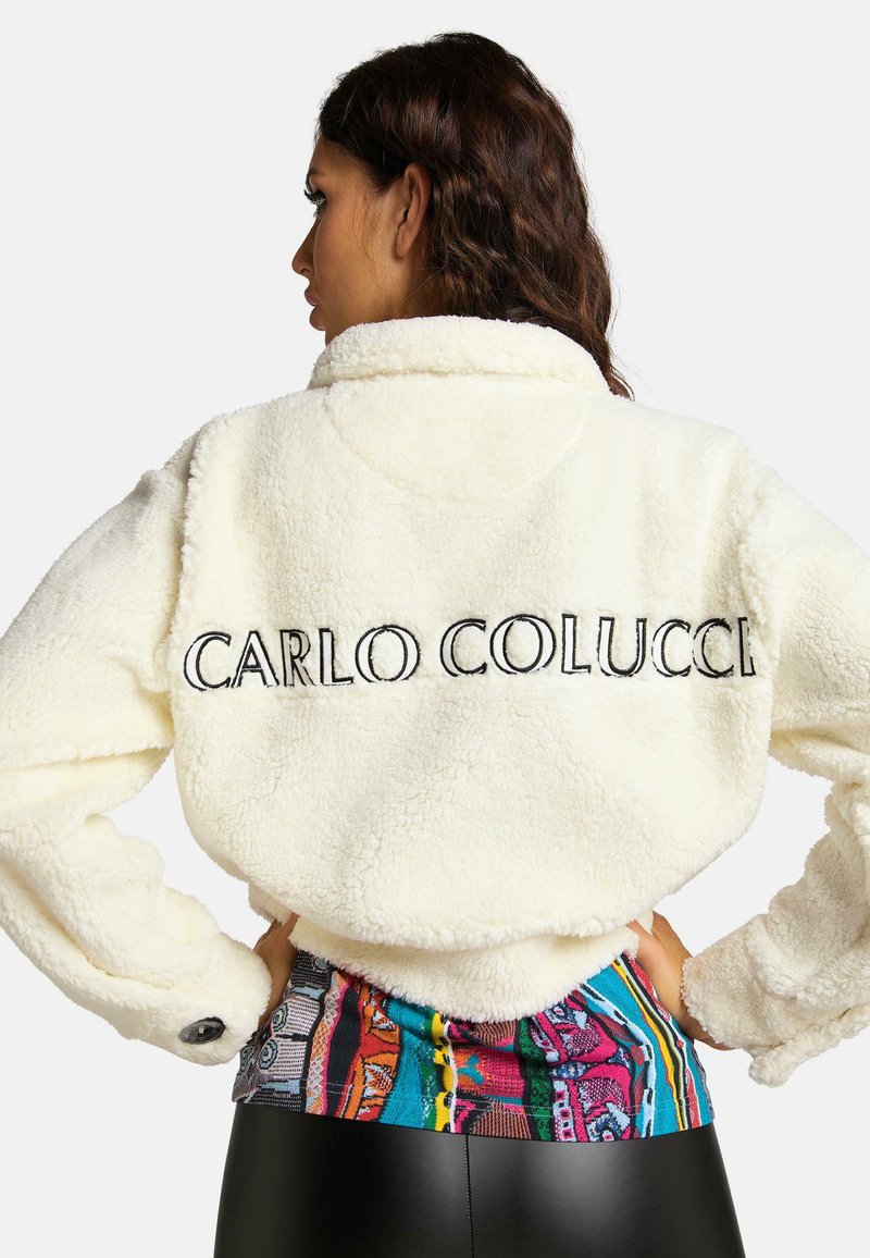 CARLO COLUCCI JACKE DALLAVALLE - Fleecejacke - Weiß