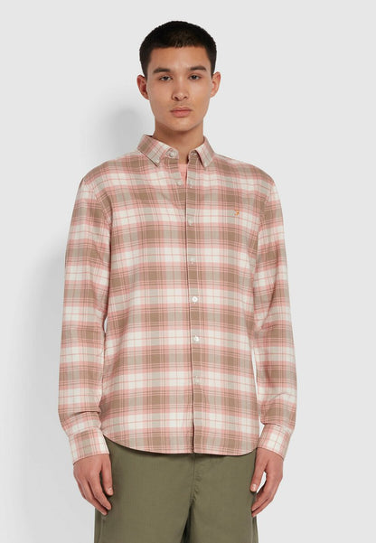 Farah BREWER CHECK LS BD - Hemd - Woodland Pine