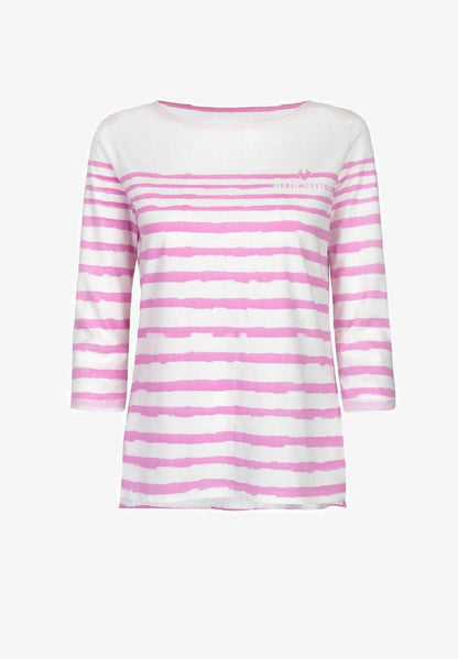  CARLA 3/4 ARM - T-Shirt Print - Pink