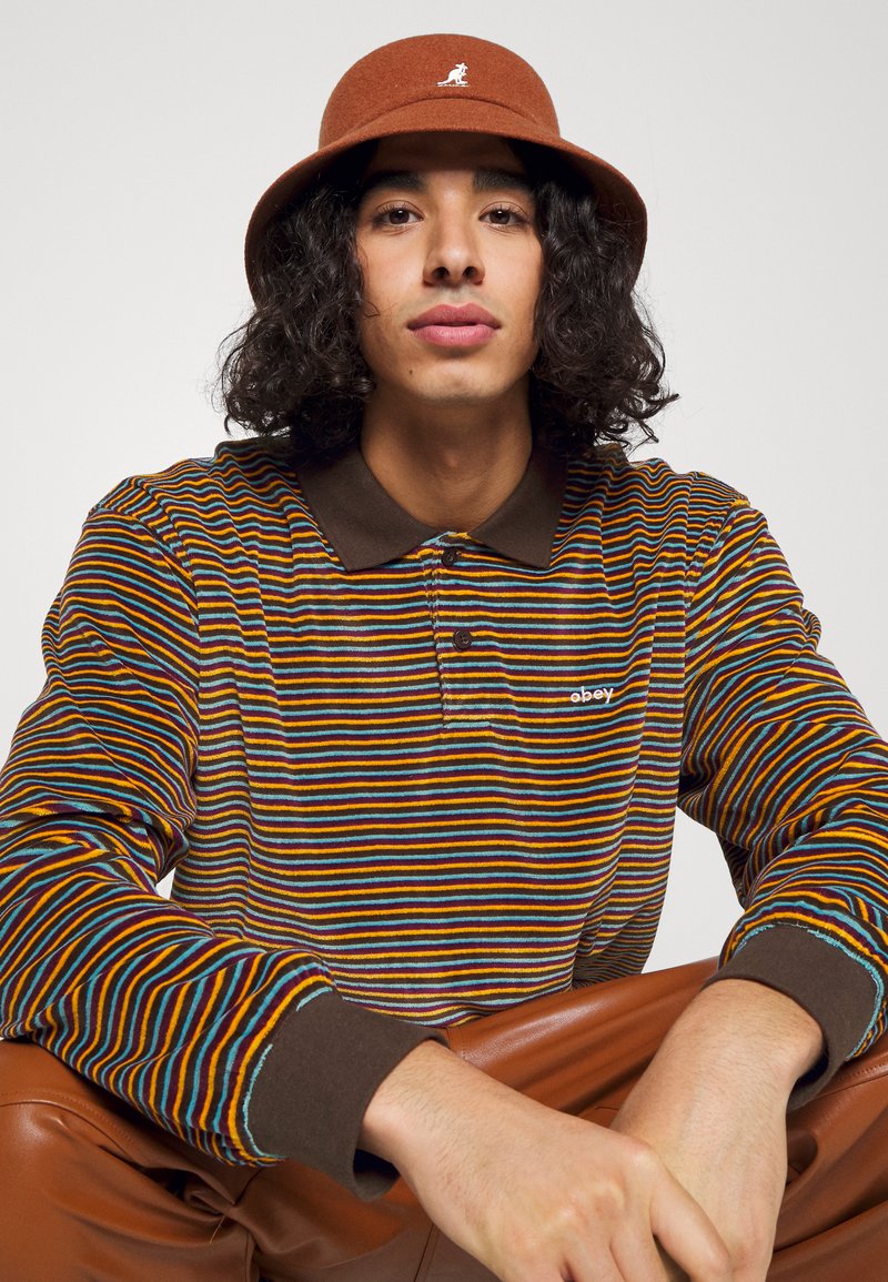 Obey Clothing KEPT POLO UNISEX - Sweatshirt - Dark Oak/multi