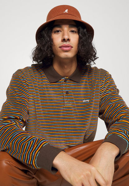 Obey Clothing KEPT POLO UNISEX - Sweatshirt - Dark Oak/multi