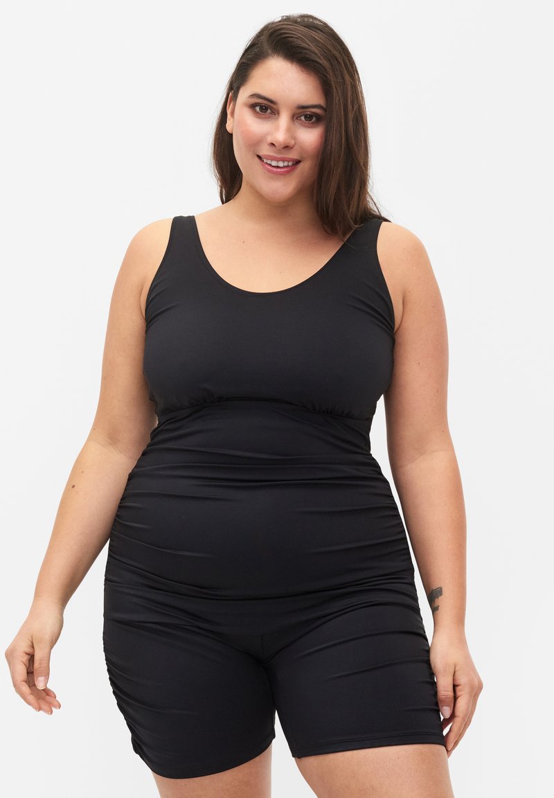 Zizzi WITH LEGS - Badeanzug - Black