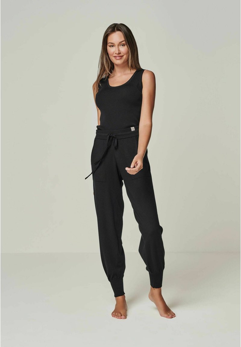  BELLA EDLE MIT - Nachtwäsche Hose - Black