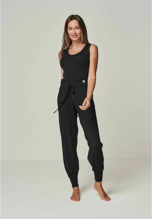  BELLA EDLE MIT - Nachtwäsche Hose - Black