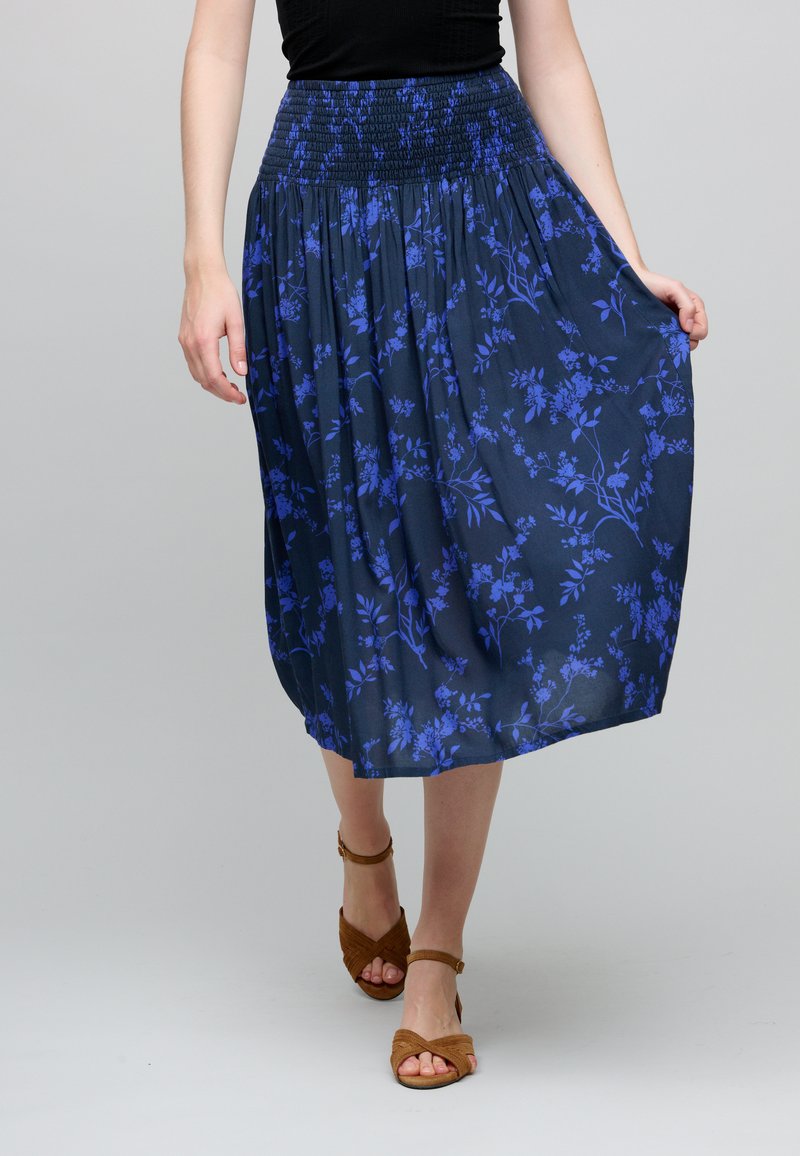  MAGGIE FLOWER - A-Linien-Rock - Navy Flower