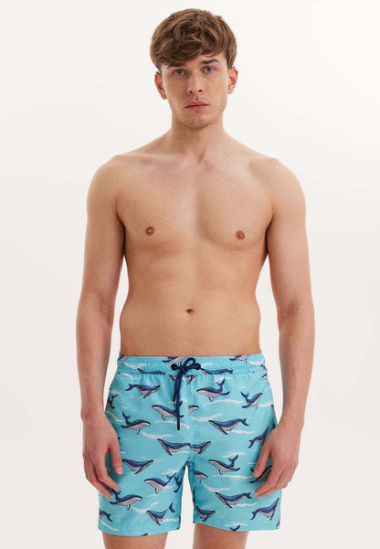  WMPATTERN - Badeshorts - Turquoise Aop