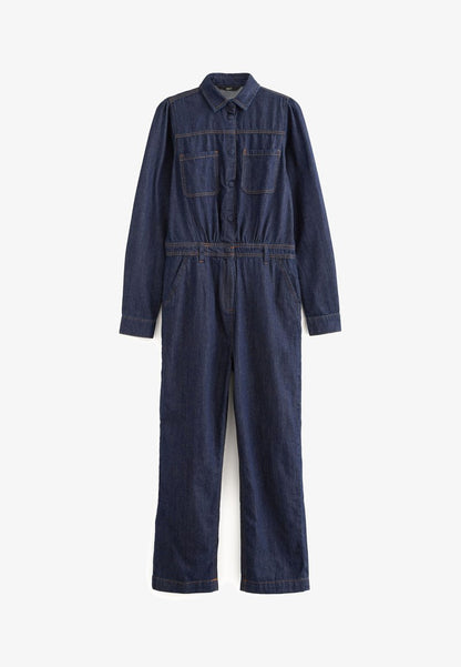 Next BUTTON THROUGH STANDARD - Jumpsuit - Blue