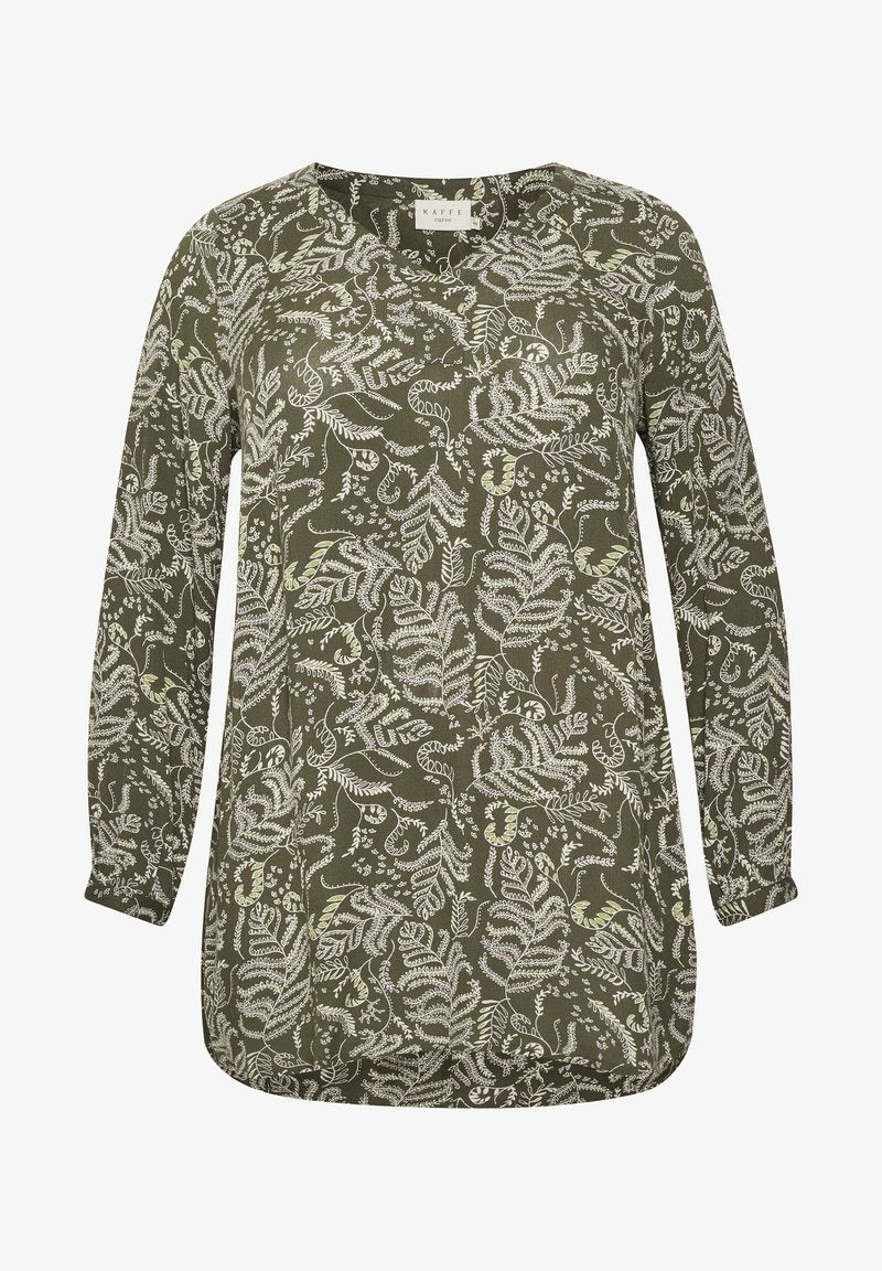  KCLISE - Bluse - Grape Leaf Leaf Print