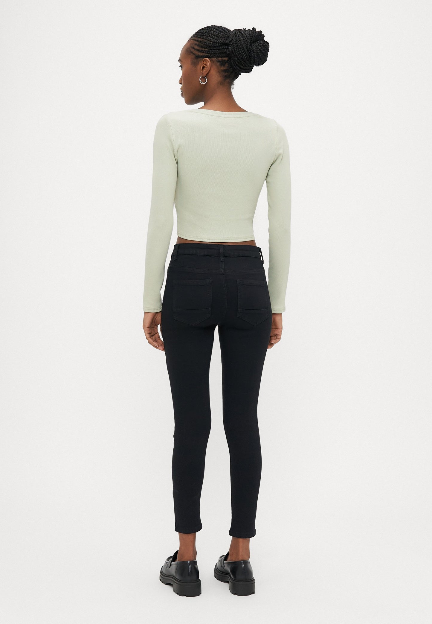 ONLY Petite ONLKENDELL ZIP - Jeans Skinny Fit - Washed Black