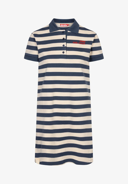 Derbe Jerseykleid - Navy