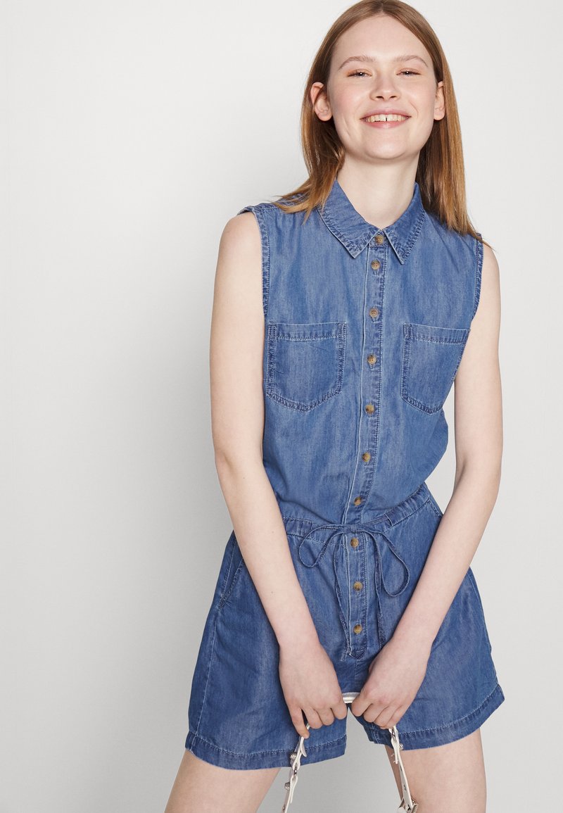 ONLY ONLMILEN PLAYSUIT - Jumpsuit - Medium Blue Denim