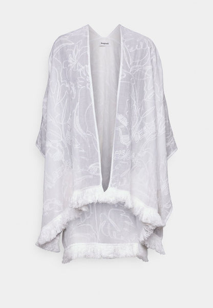 Desigual KAFTAN FLOWER CLARA - Cape - White