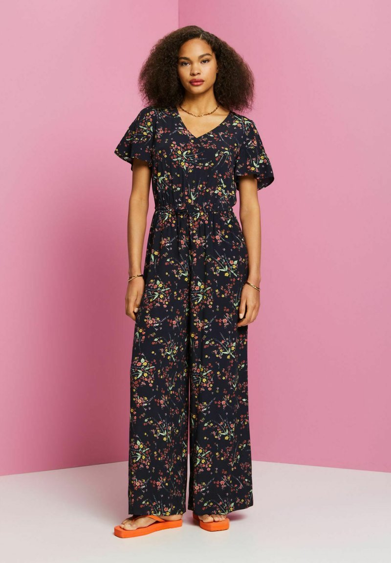 Edc By Esprit OVERALLS - Jumpsuit - Blue
