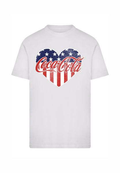 F4NT4STIC COCA COLA AMERICANA - Print T-shirt - Heather Grey