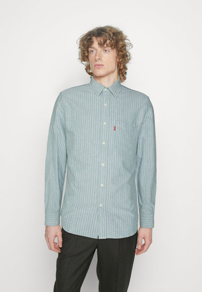 SUNSET POCKET STANDARD - Hemd - Hrishikesh Green/blue Slate